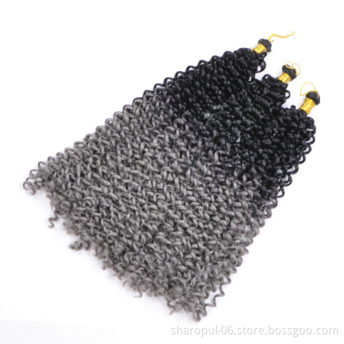 wholesale Bohemia synthetic deep curly spring twist water wave crochet braid hair hair extension